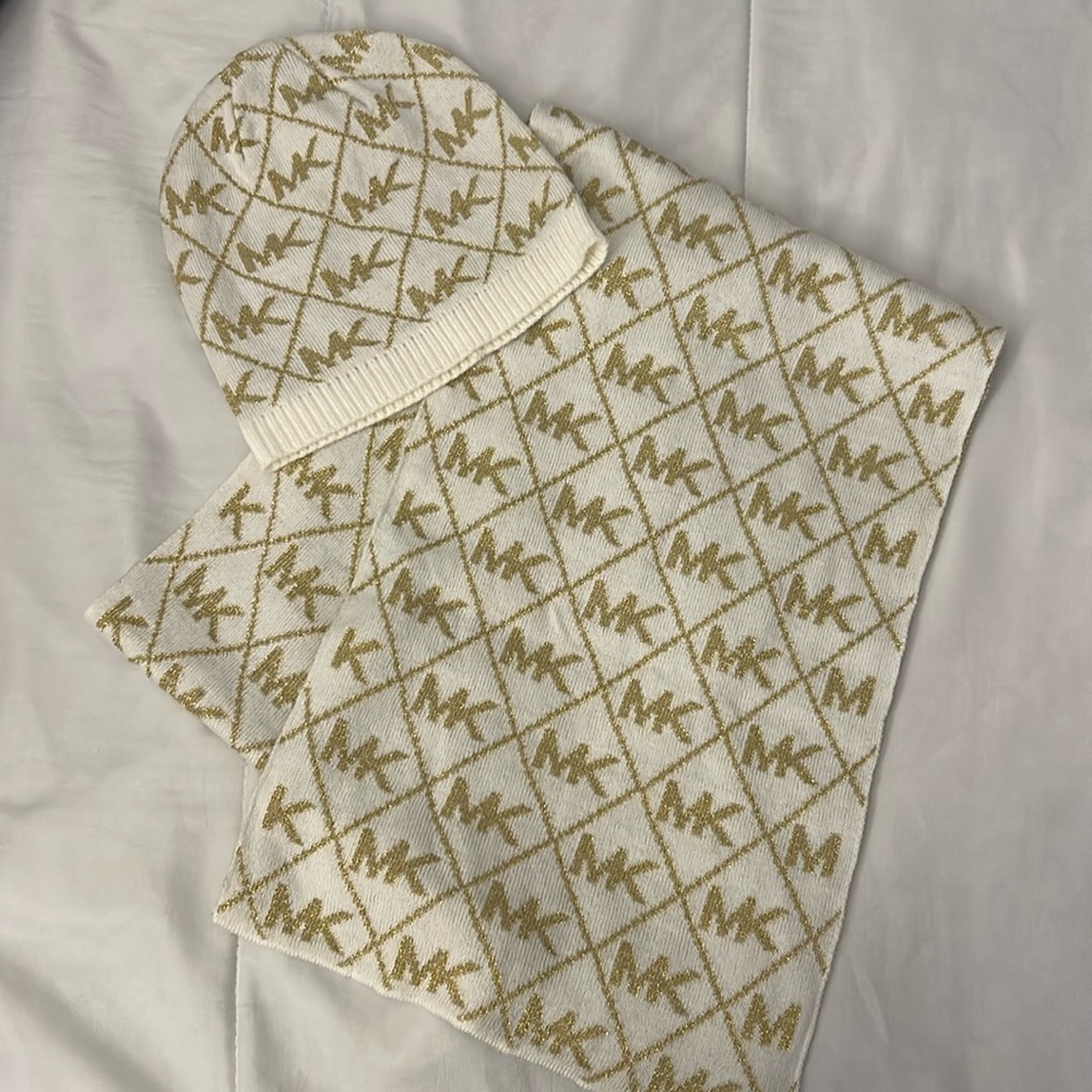 Michael Kors beanie and scarf